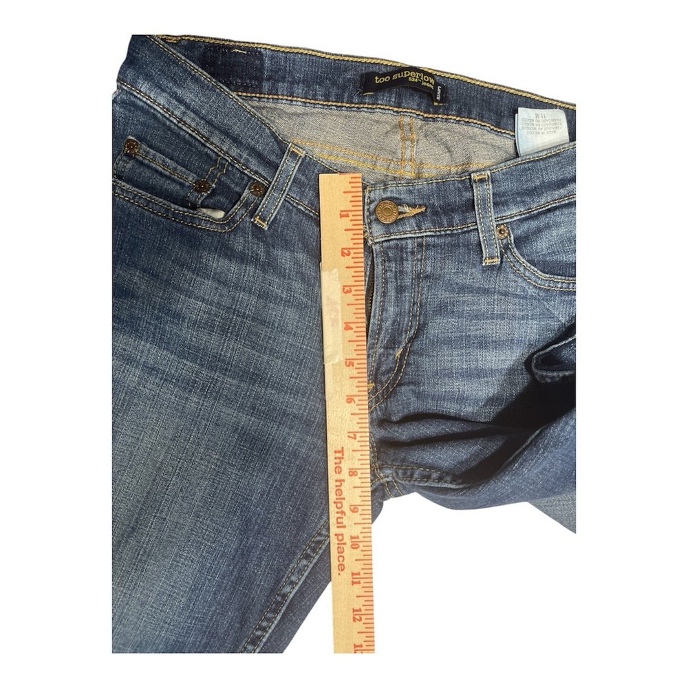 Levi's Y2k Sz 11 M Too Superlow 524 Flare Jeans - Picture 4 of 10